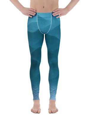 Herren-Leggings Fountain Blue – Bild 2