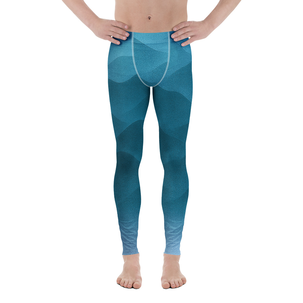 Herren-Leggings Fountain Blue – Bild 2