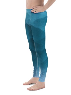 Herren-Leggings Fountain Blue – Bild 4
