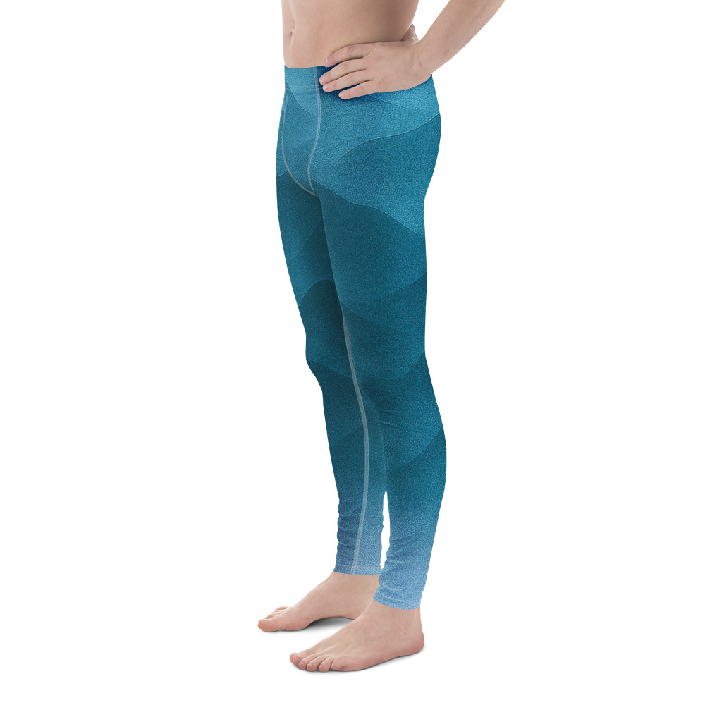Herren-Leggings Fountain Blue – Bild 4