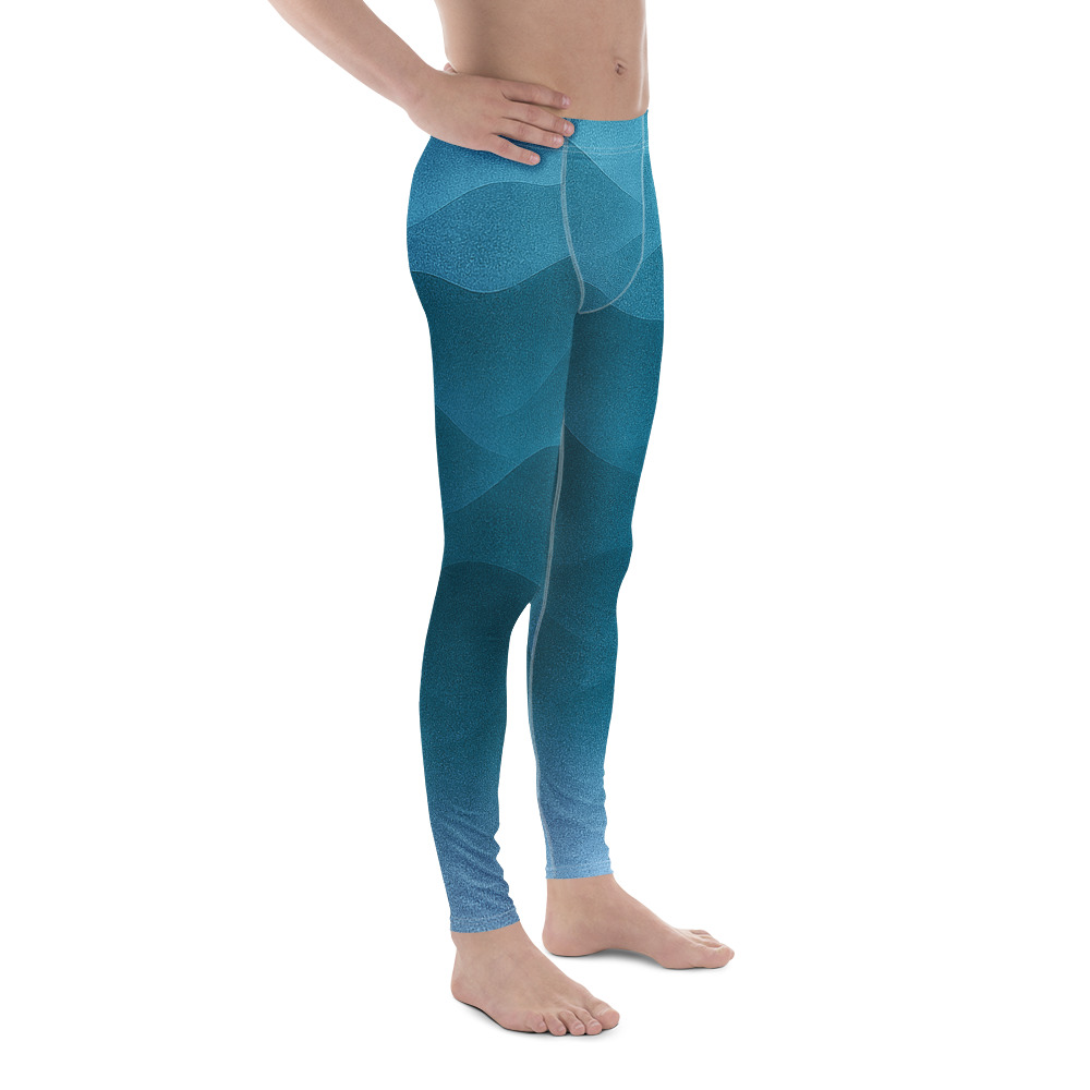 Herren-Leggings Fountain Blue – Bild 1