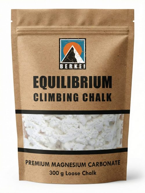 Premium Kletterchalk von BERKEI Equilibrium in 300 g Verpackung für optimale Griffigkeit