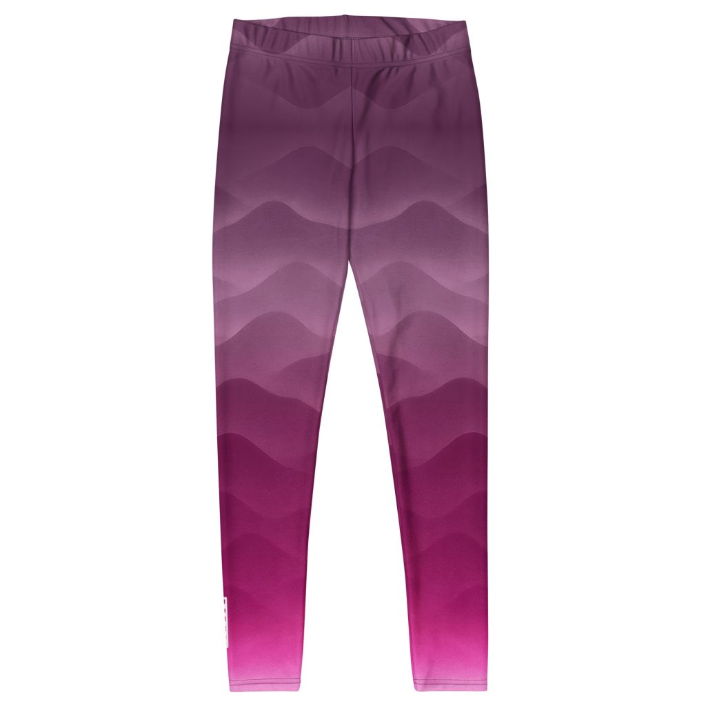 BERKEI Trail Leggings Hazy Purple in sanftem Lila mit Wellenmuster