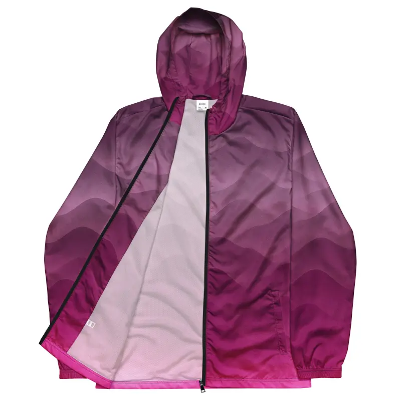 Leichter BERKEI Windbreaker in Hazy Purple mit sanften Farbverläufen