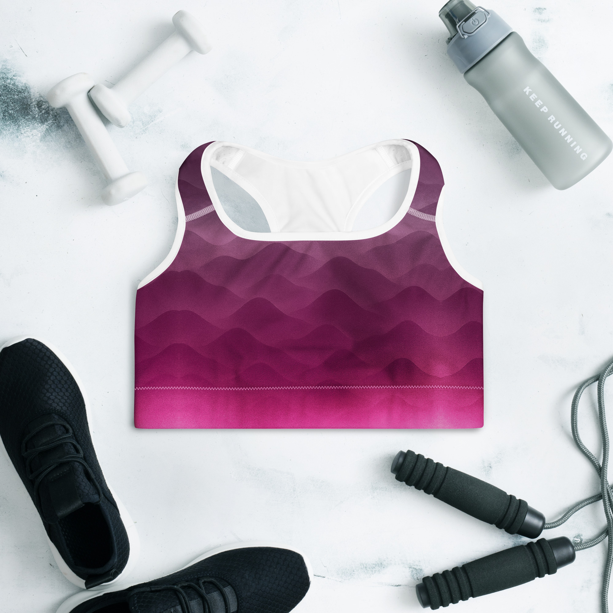 Sport-BH Hazy Purple gepolstert – Bild 9