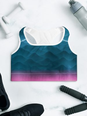 Sport-BH Fountain Blue gepolstert – Bild 10