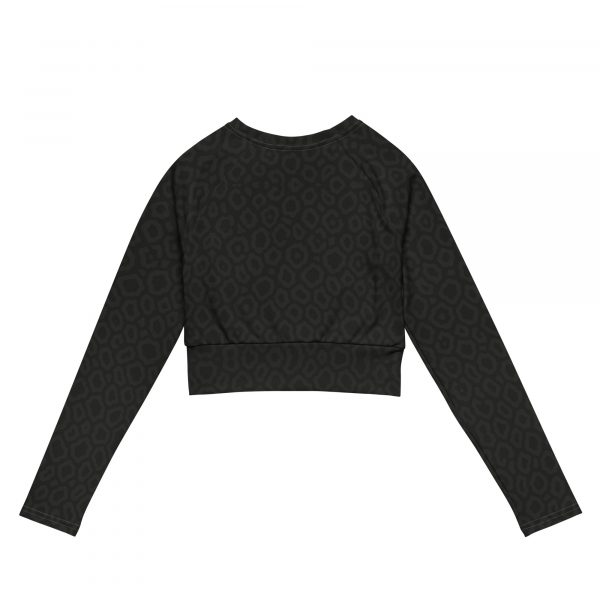 Recyceltes Langarm Crop Top Midnight Leo