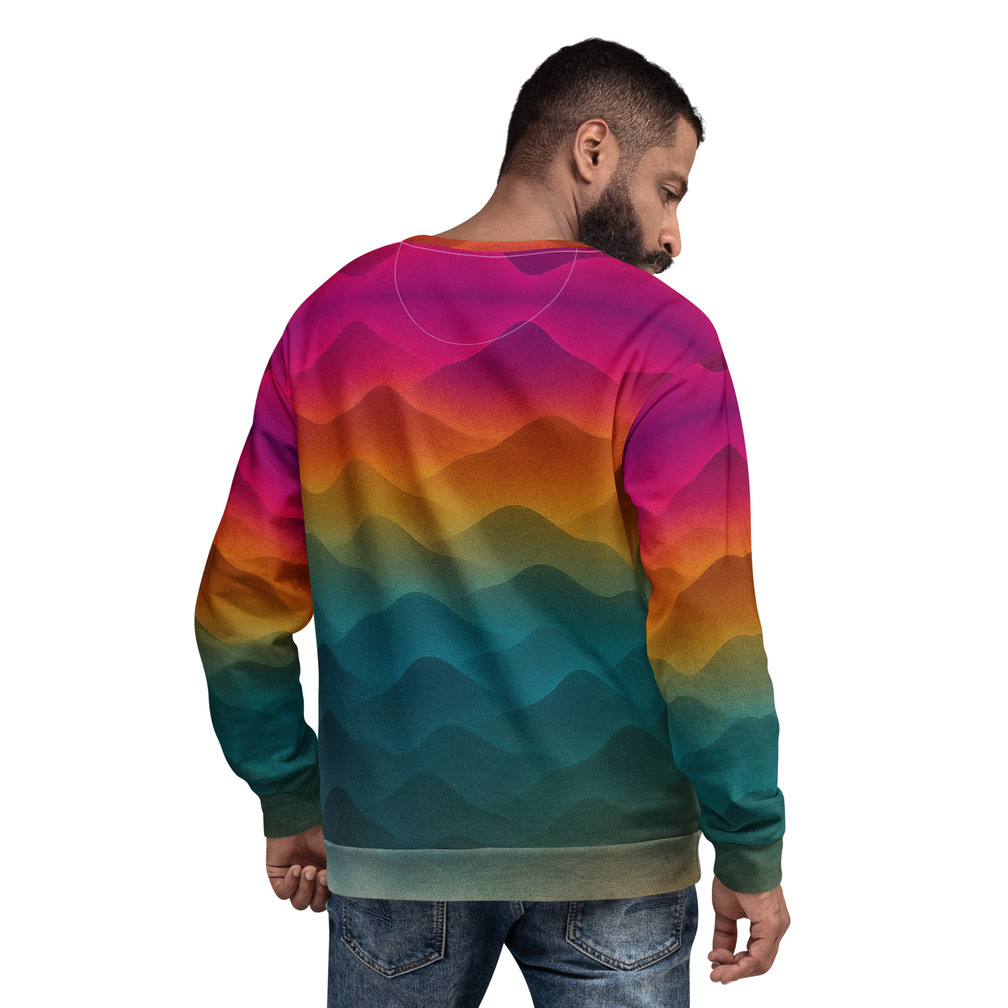 Pullover Forest Sunrise unisex – Bild 4