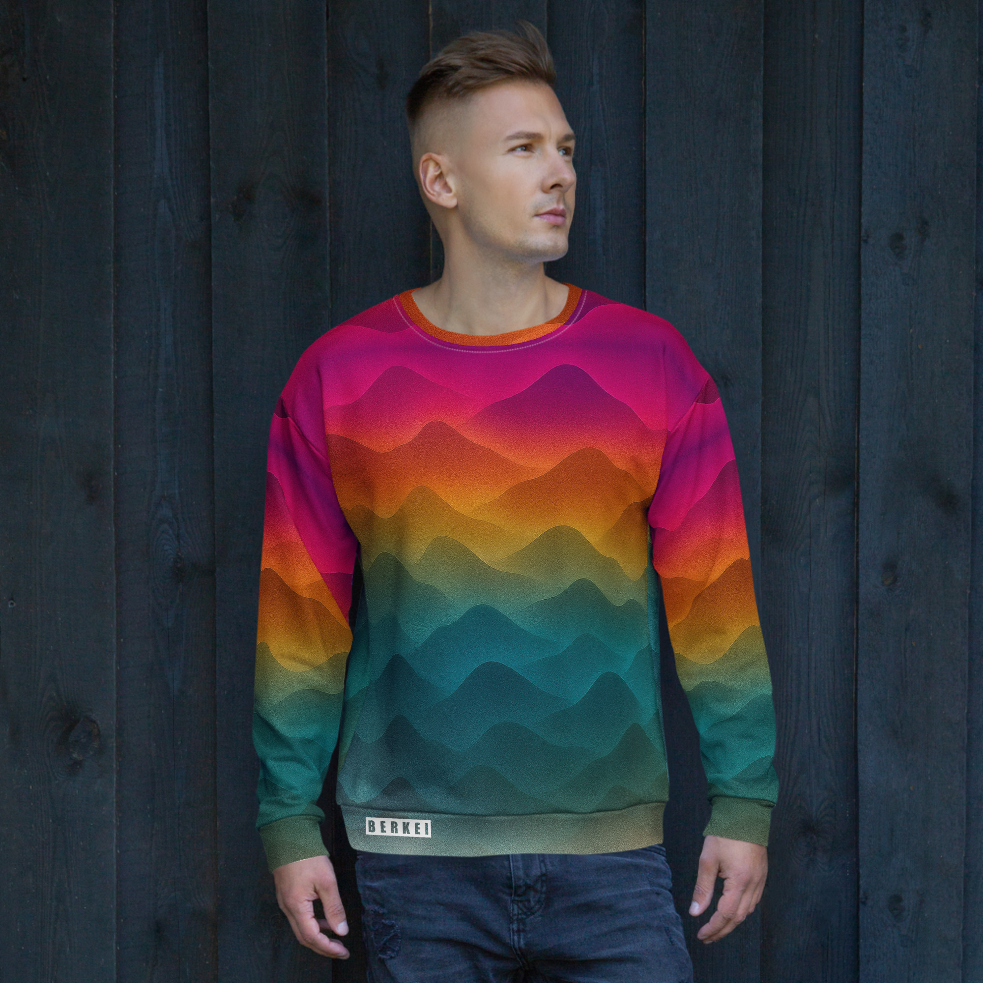 Pullover Forest Sunrise unisex – Bild 1