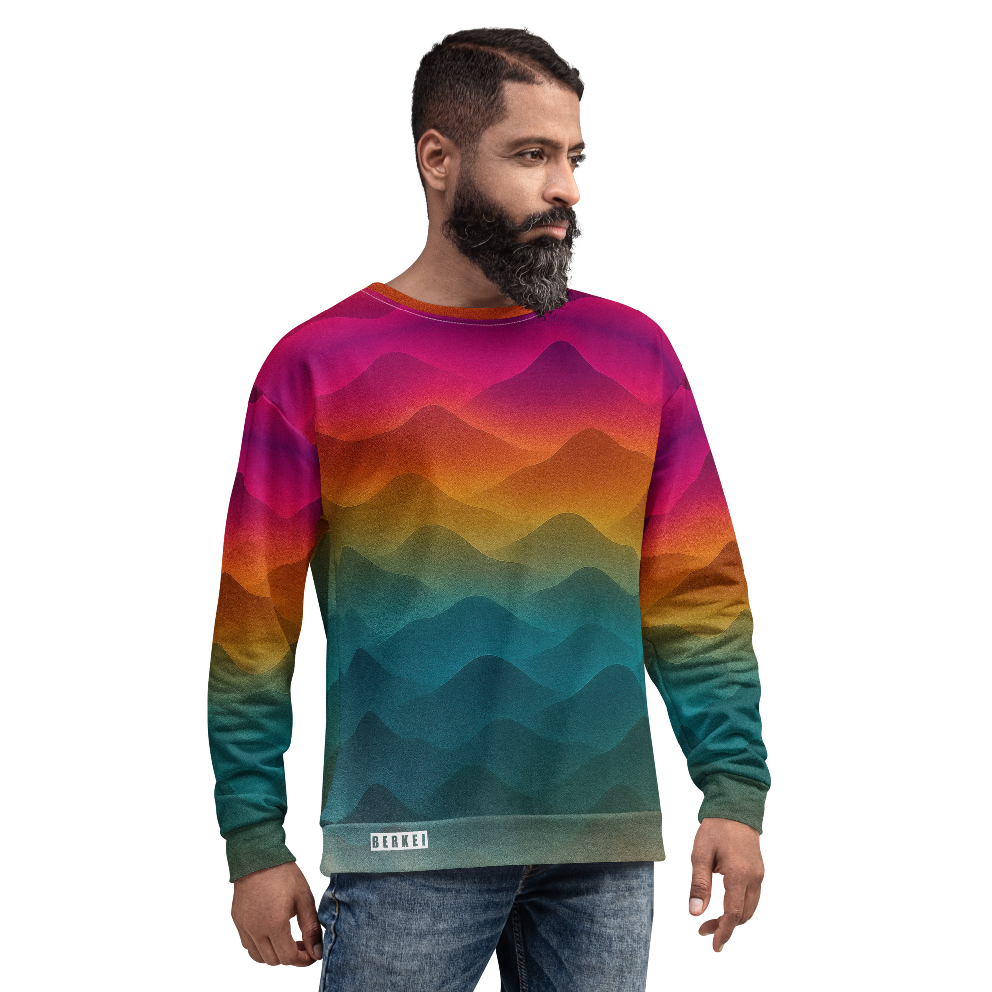 Pullover Forest Sunrise unisex – Bild 6