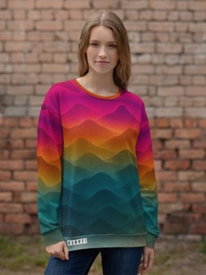 Pullover Forest Sunrise unisex – Bild 8