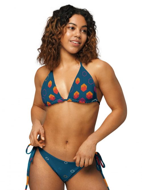 Sportlicher BERKEI Bikini Night Gear mit buntem Muster, ideal für den Sommer