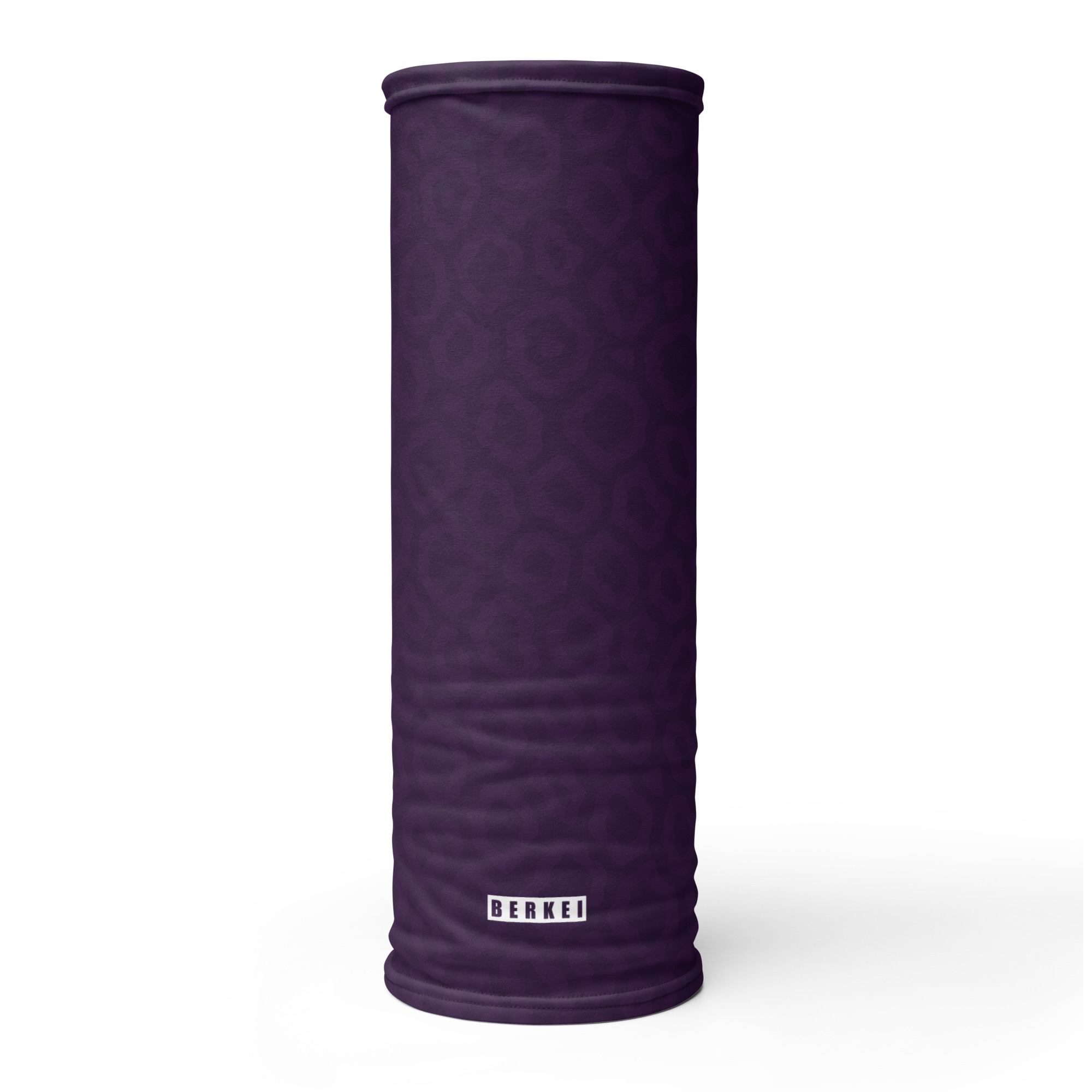 BERKEI Multifunktionstuch Purple Leo in lila mit Leopardenmuster, ideal für Outdoor-Aktivitäten