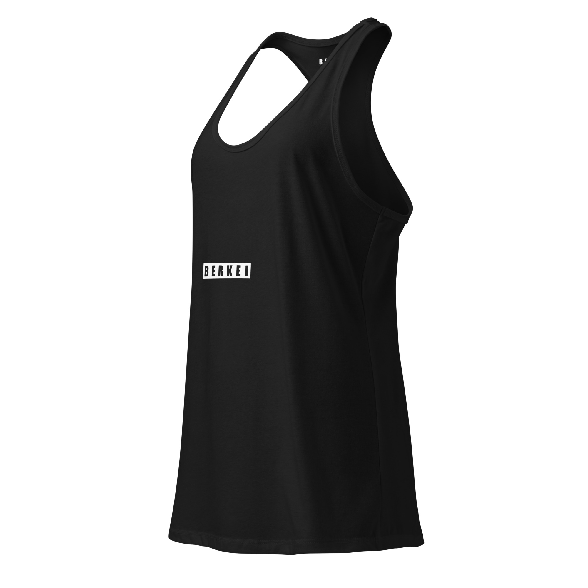 Schwarzes BERKEI Racerback-Tanktop für sportliche Aktivitäten