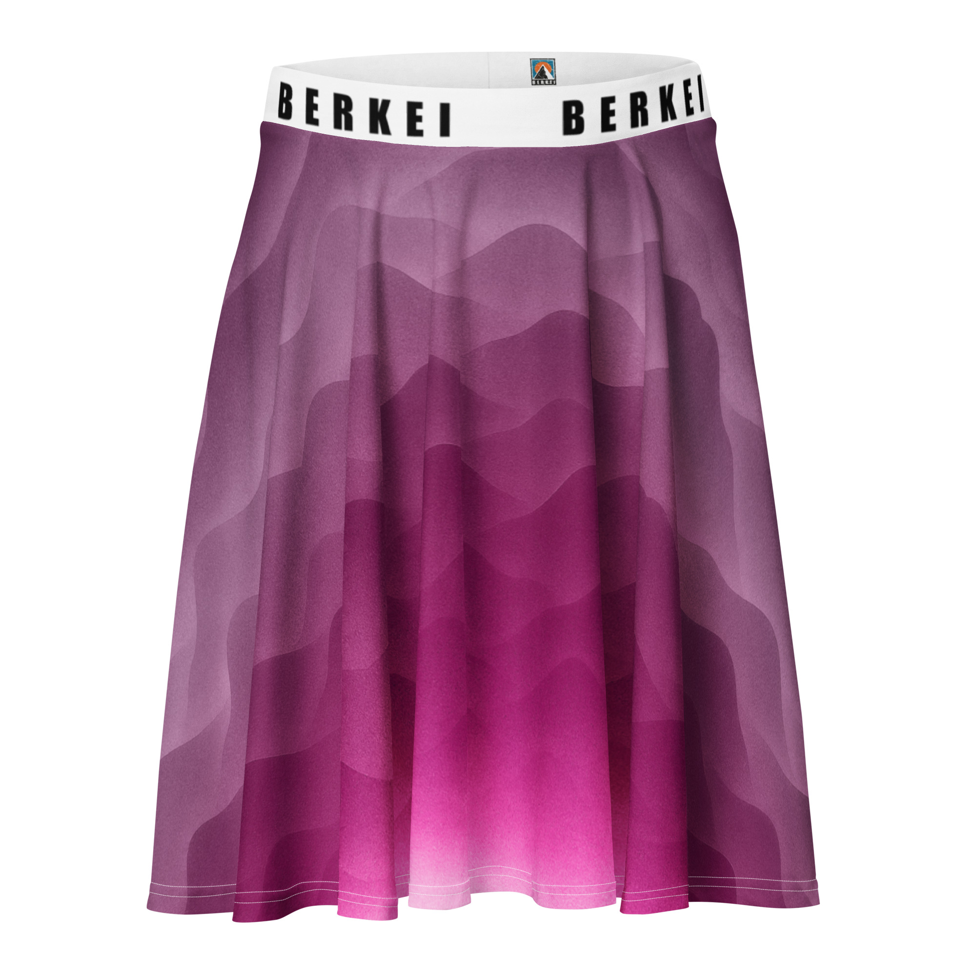 Flauschiger BERKEI Rock in Hazy Purple mit sanften Übergängen