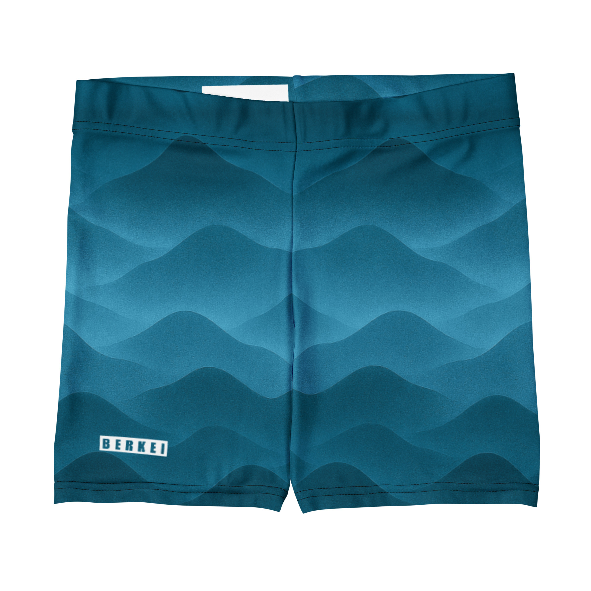 BERKEI Shorts Fountain Blue mit Wellenmuster in stilvollem Blau
