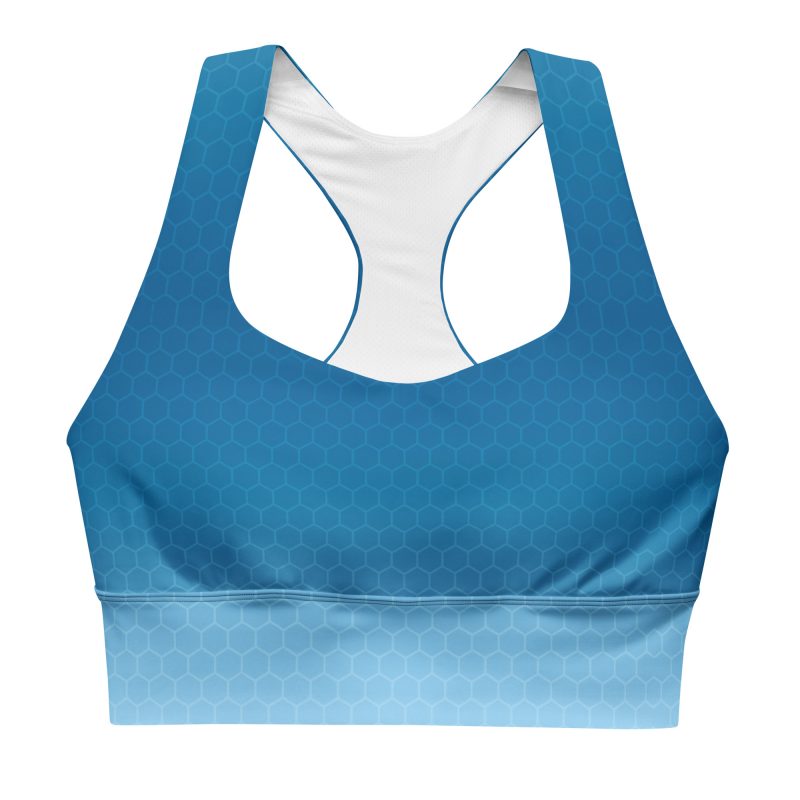 Blaue BERKEI Sport-BH Blue Gear für beim intensiven Training geeignet.