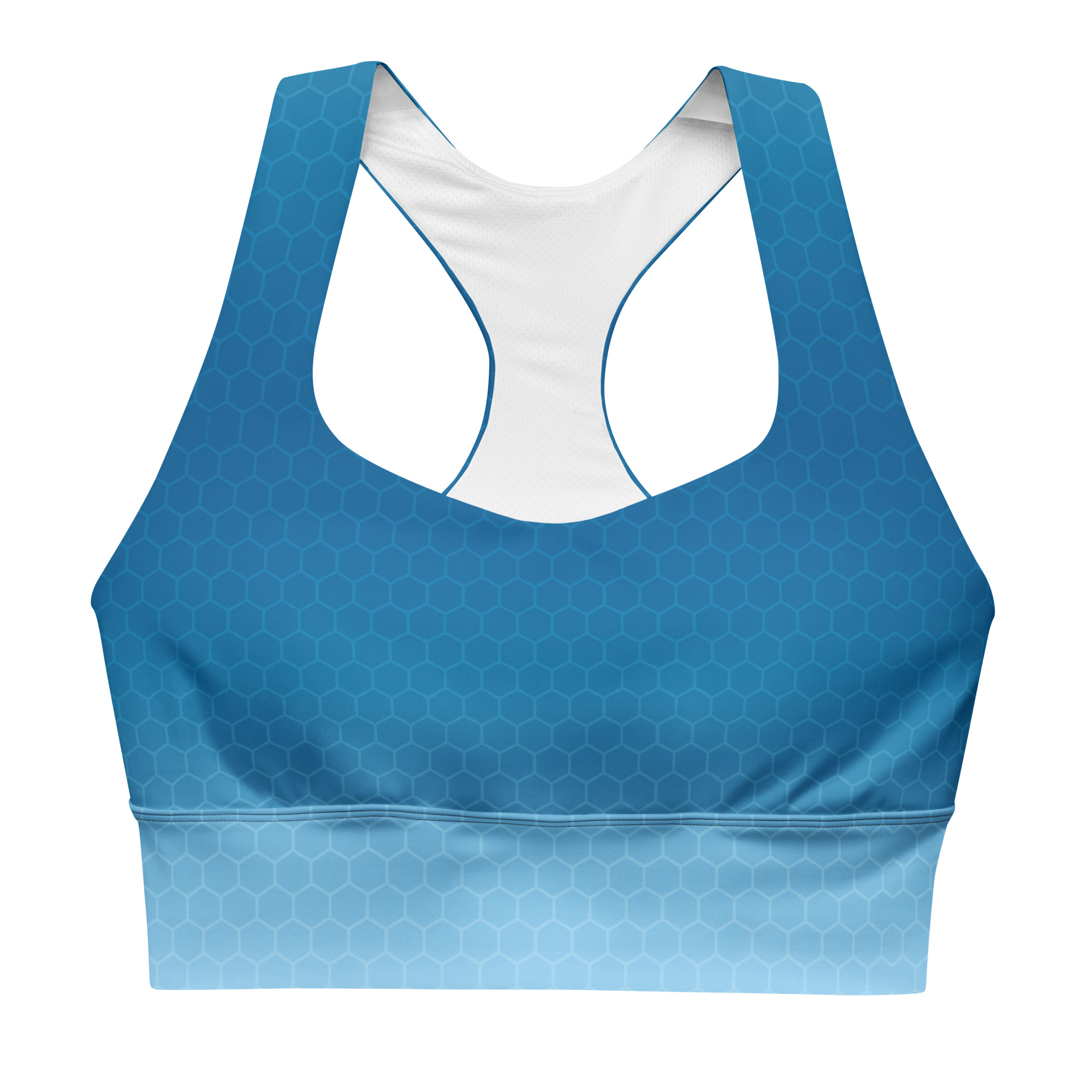 Blaue BERKEI Sport-BH Blue Gear für beim intensiven Training geeignet.