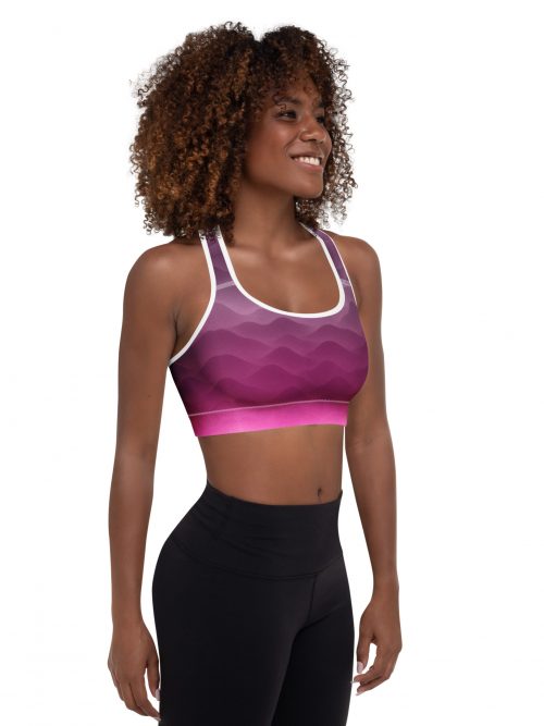 Sport-BH von BERKEI in Hazy Purple, bequem und gepolstert, ideal für sportliche Aktivitäten.