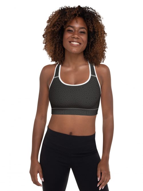 Sport-BH BERKEI Midnight Leo gepolstert in Leopard-Design, ideal für Sport und Fitness