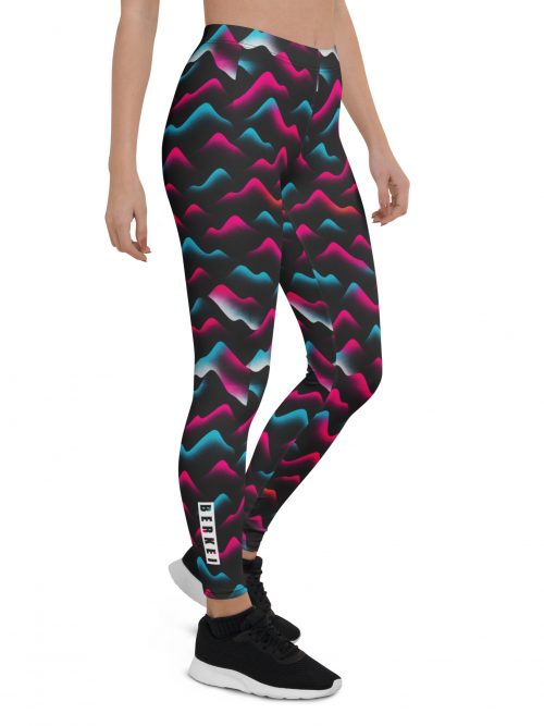 Feminine BERKEI Trail Leggings Neon Summit mit buntem Muster für aktive Sportler