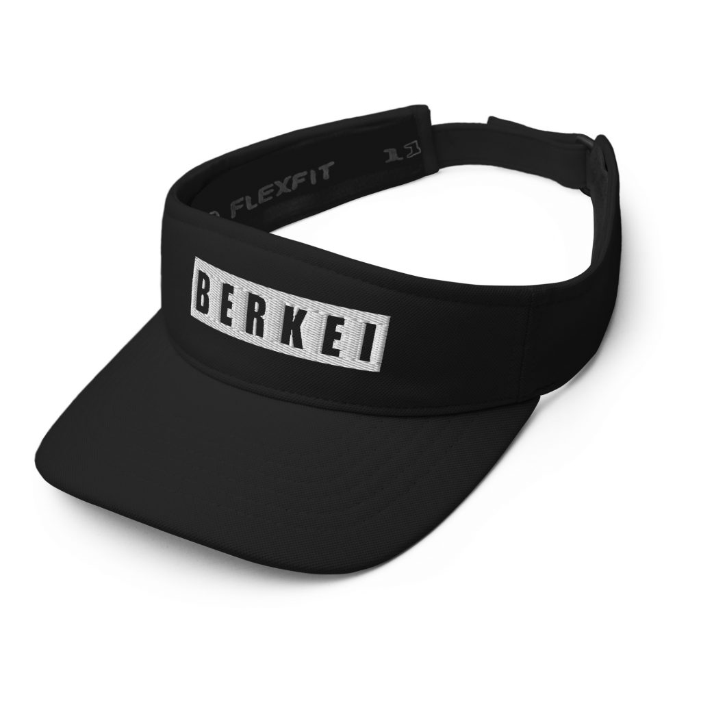 Schwarzer BERKEI Visor mit Flexfit-Technologie für sportliche Aktivitäten