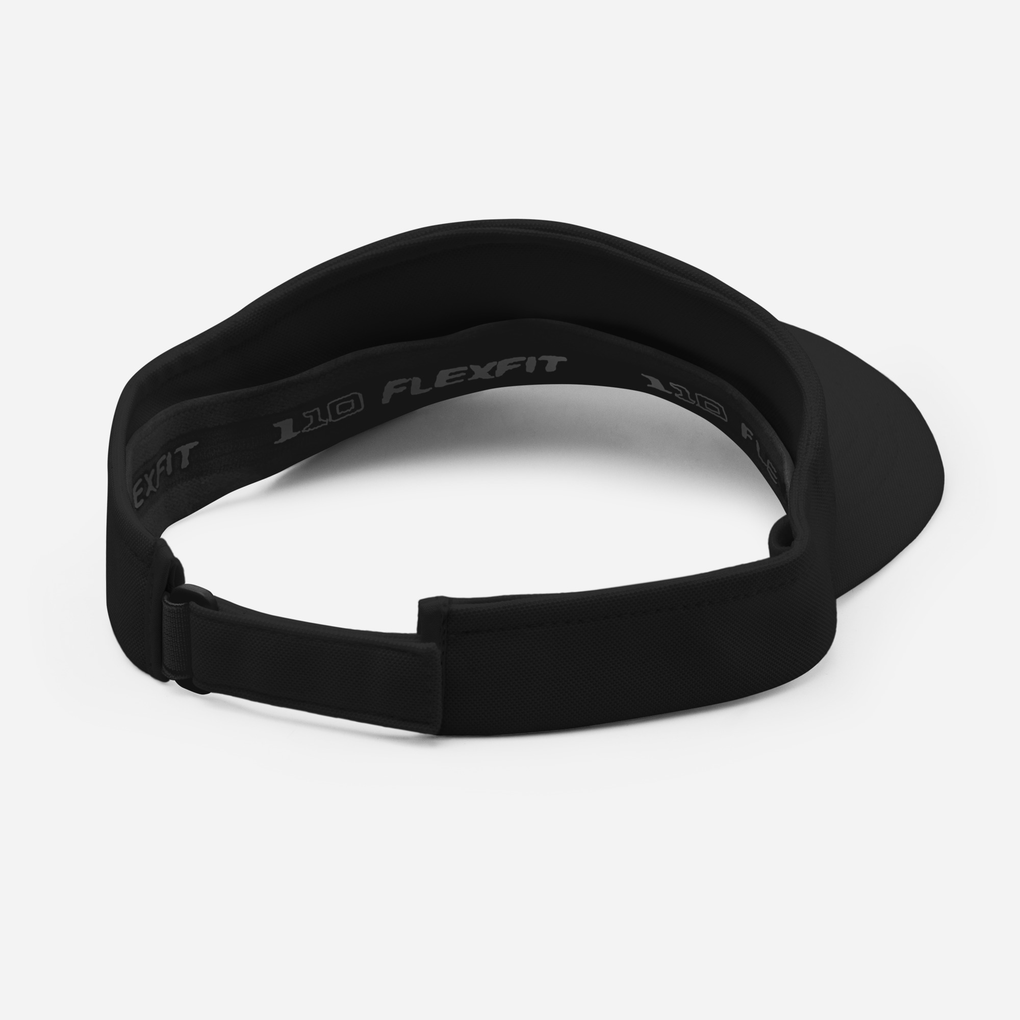 Schwarzes BERKEI Visor aus Flexfit-Material für sportlichen Sonnenschutz