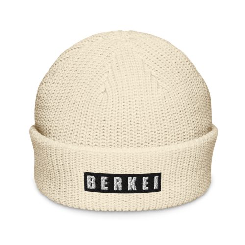 Cremefarbene Strickmütze BERKEI Beanie aus der Basic-Kollektion