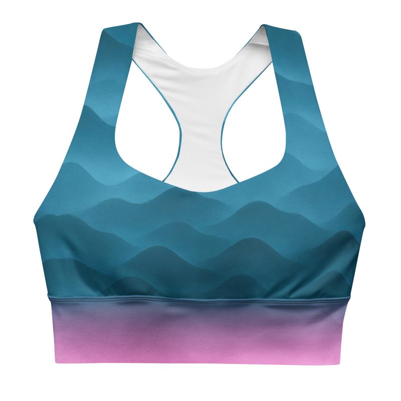 Funktioneller BERKEI Sport-BH in Fountain Blue für hochintensives Training.
