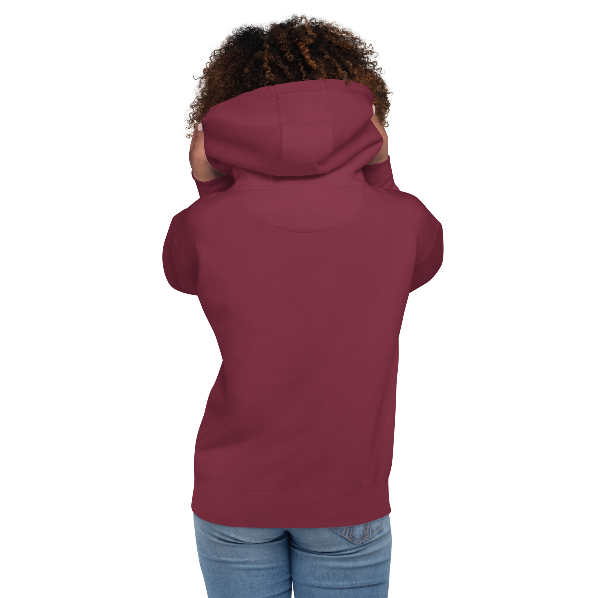 BERKEI Cerro Torre Mutig & Gelassen Hoodie in Maroon aus der Mountain Series