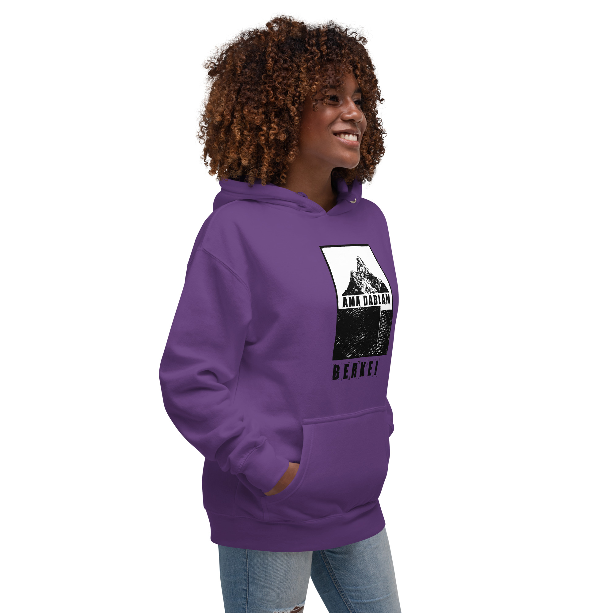Lila BERKEI Ama Dablam Kapuzenpullover aus der Purple Mountain Series