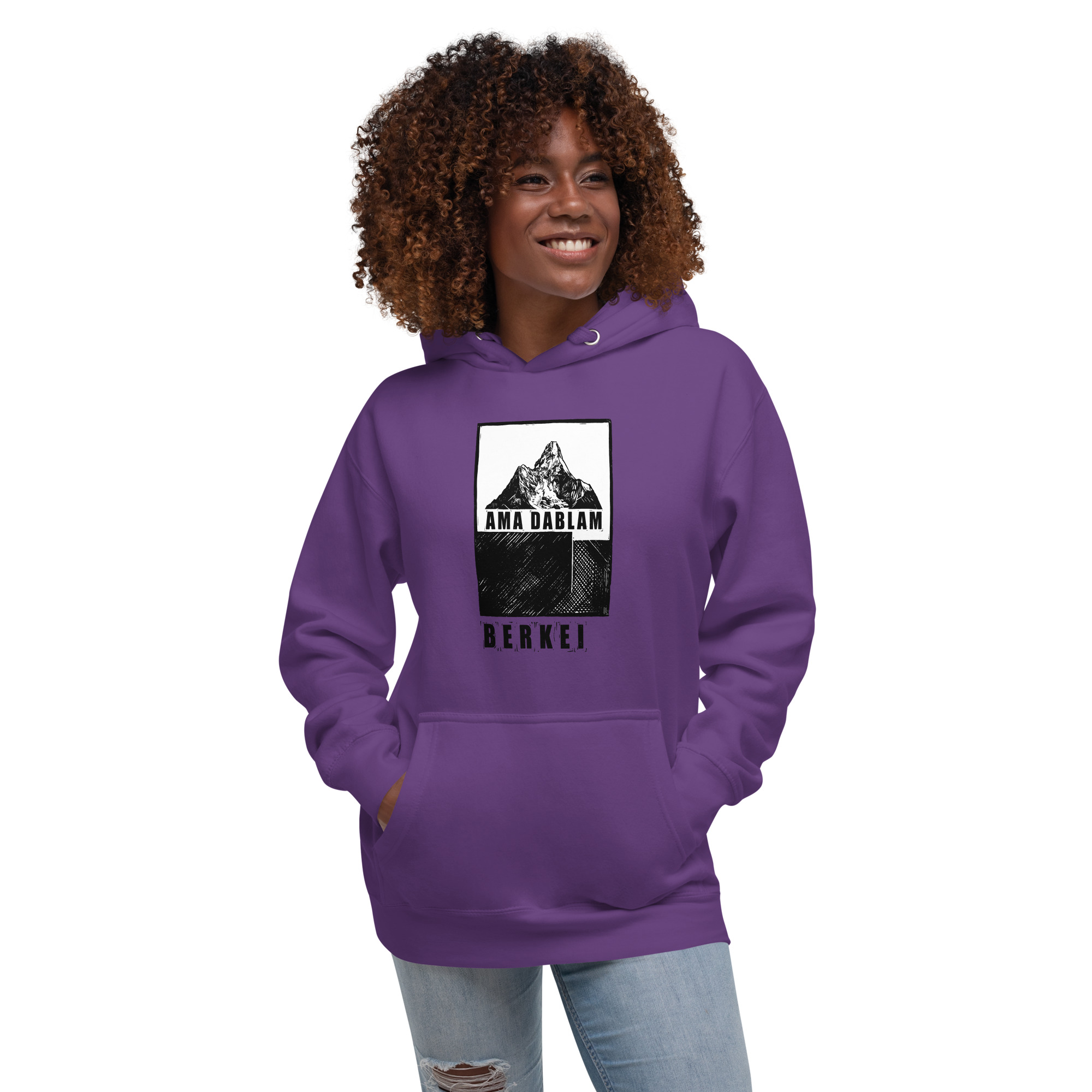 Lila BERKEI Ama Dablam Hoodie aus der Purple Mountain Series