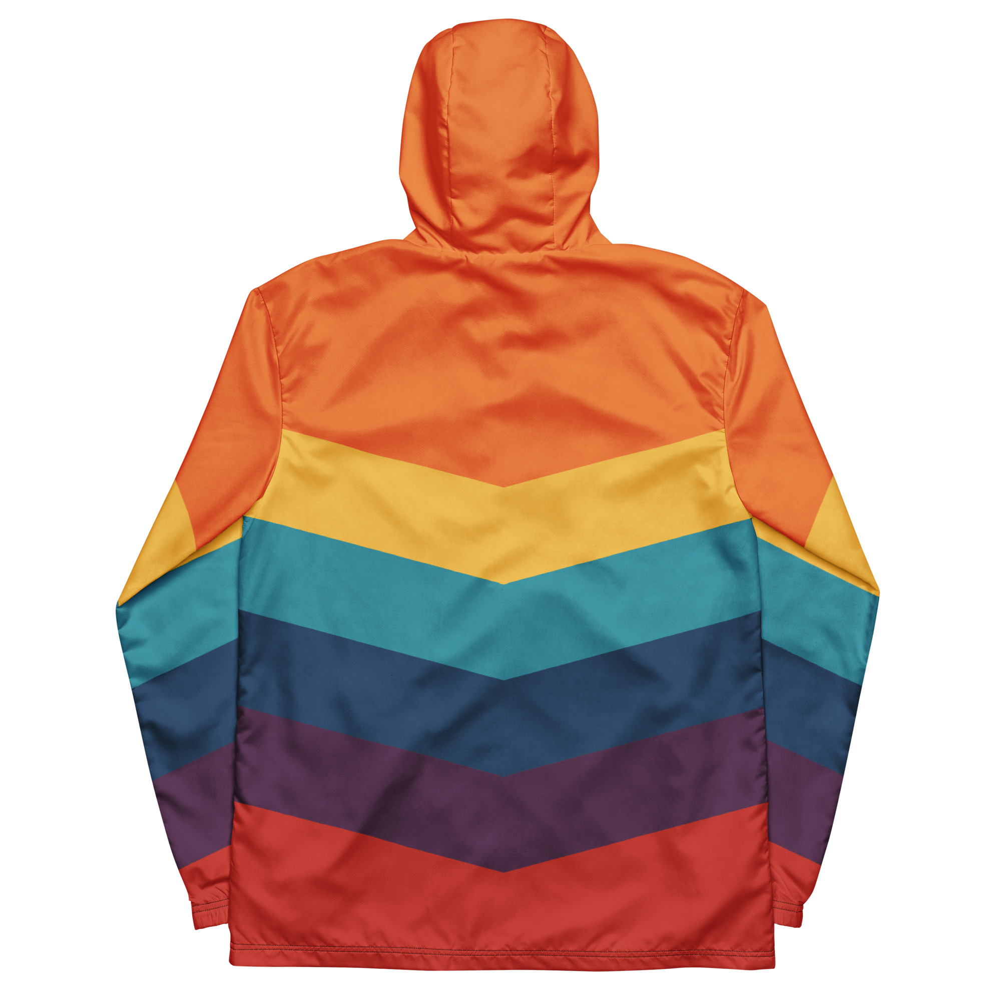 Farbenfroher BERKEI Windbreaker Unisex Retro mit modernen, geometrischen Mustern