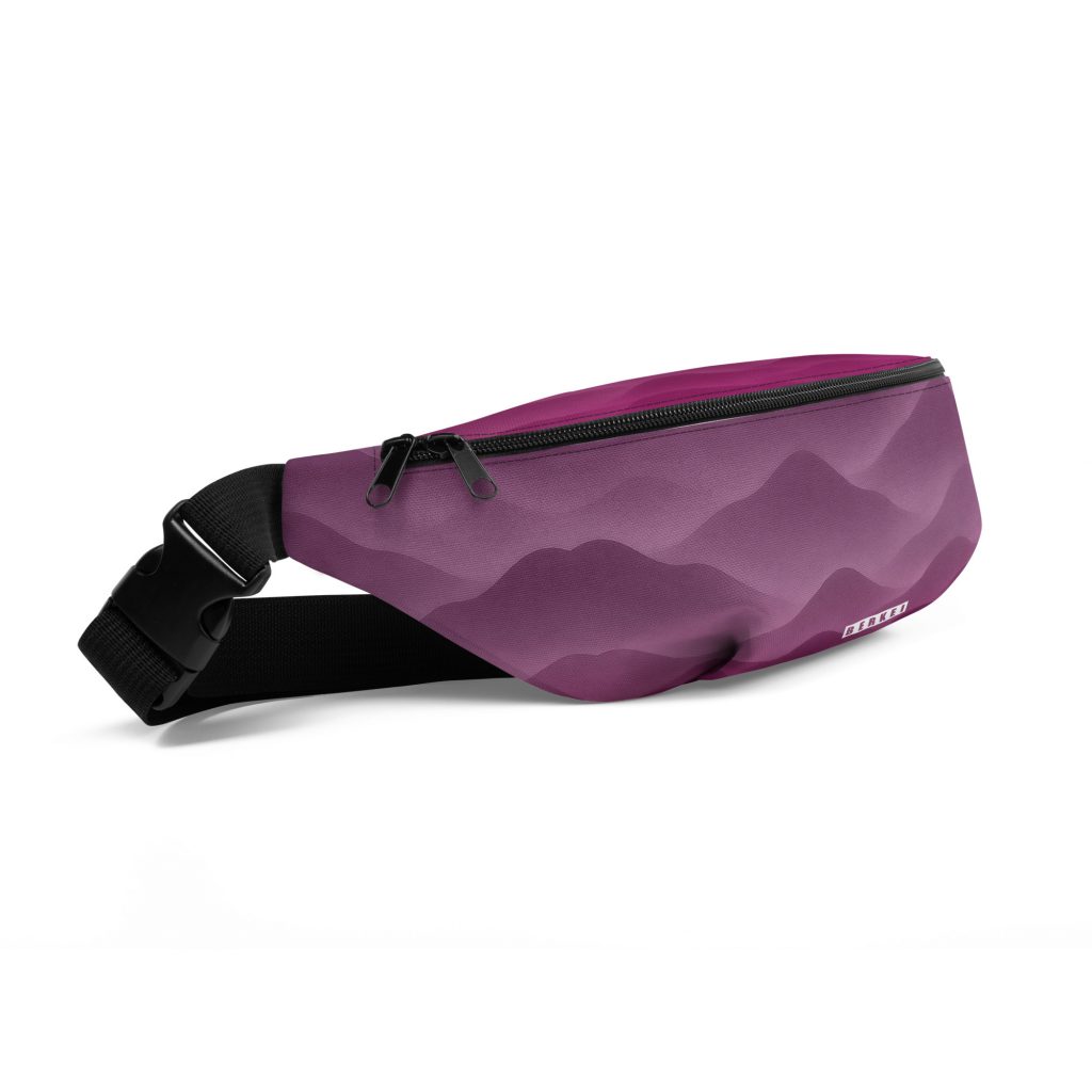 BERKEI Hip Pack Hazy Purple in lila mit wellenförmigem Design auf der Seite