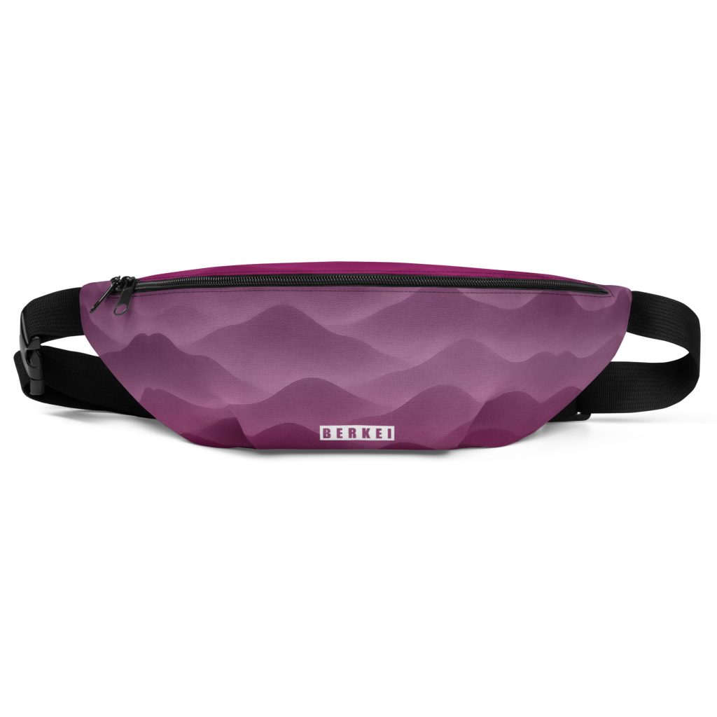 BERKEI Hip Pack Hazy Purple im minimalistischen Design mit sanften Wellenmustern