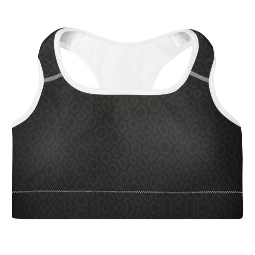 Sportlicher gepolsterter BERKEI Sport-BH im Midnight Leo Design für aktive Frauen