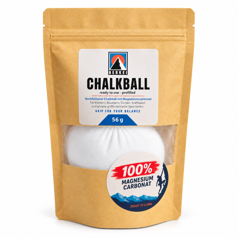 BERKEI Equilibrium Chalk Ball mit 100% Magnesiumcarbonat für optimalen Grip beim Klettern